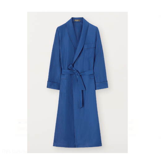 image of Loro Piana O1Srvl11E0424 Nevada Robe In Blue, Women's (Size Small)