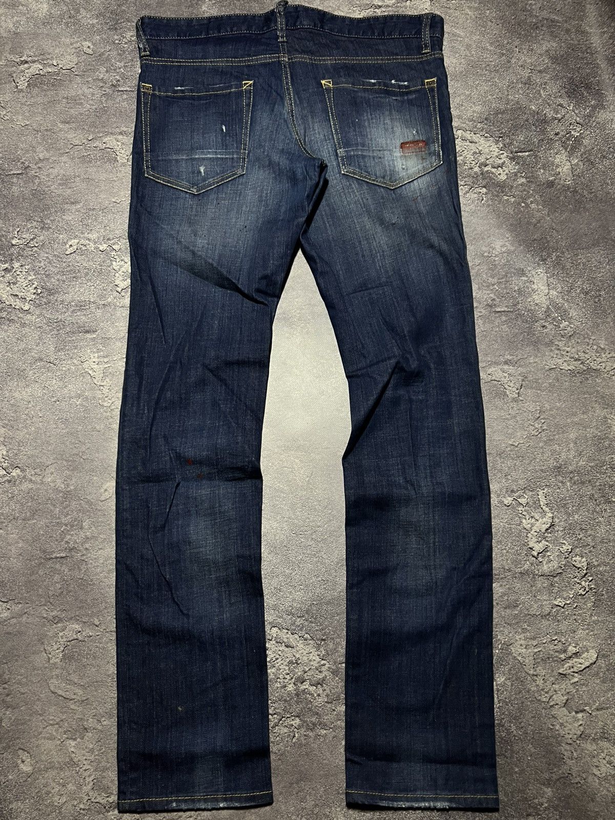 Dsquared2 Dsquared2 Painted Denim Distressed Slim Fit Vintage Size US 36 / EU 52 - 6 Thumbnail