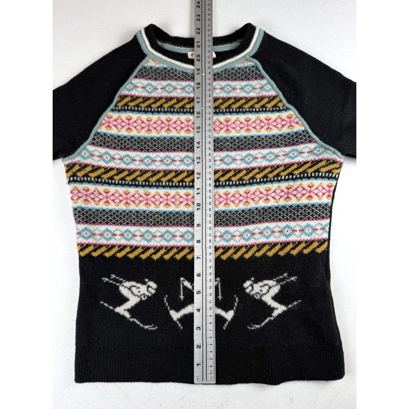 Brooks Brothers Brooks Brothers Red Fleece Womens S Merino Wool Fair Isle Ski Sweater Crew Neck Pullover Multicolor Wool Crew Neck S Women Ski Pullover Size S / US 4 / IT 40 - 5 Thumbnail