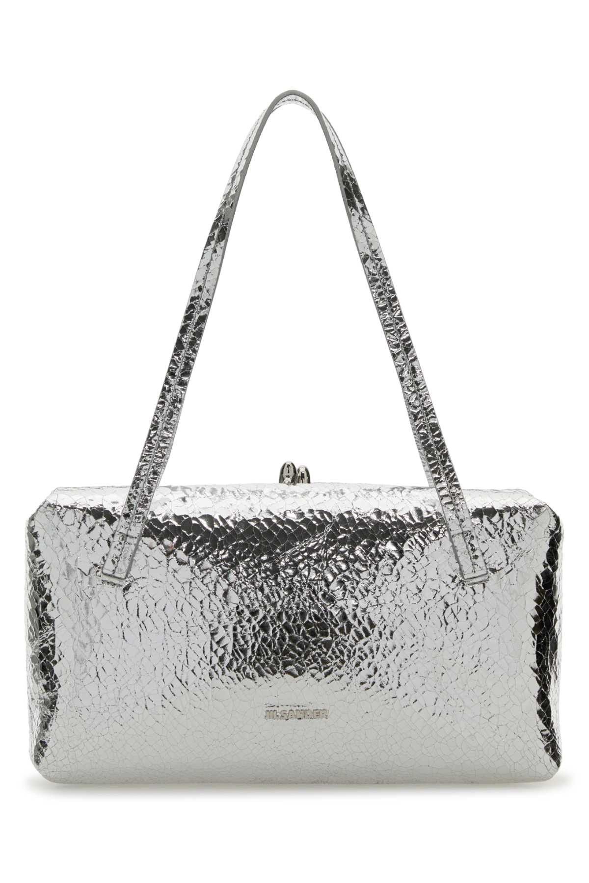 Jil Sander Silver Nappa Leather Goji Pillow Shoulder Bag Size ONE SIZE - 1 Thumbnail