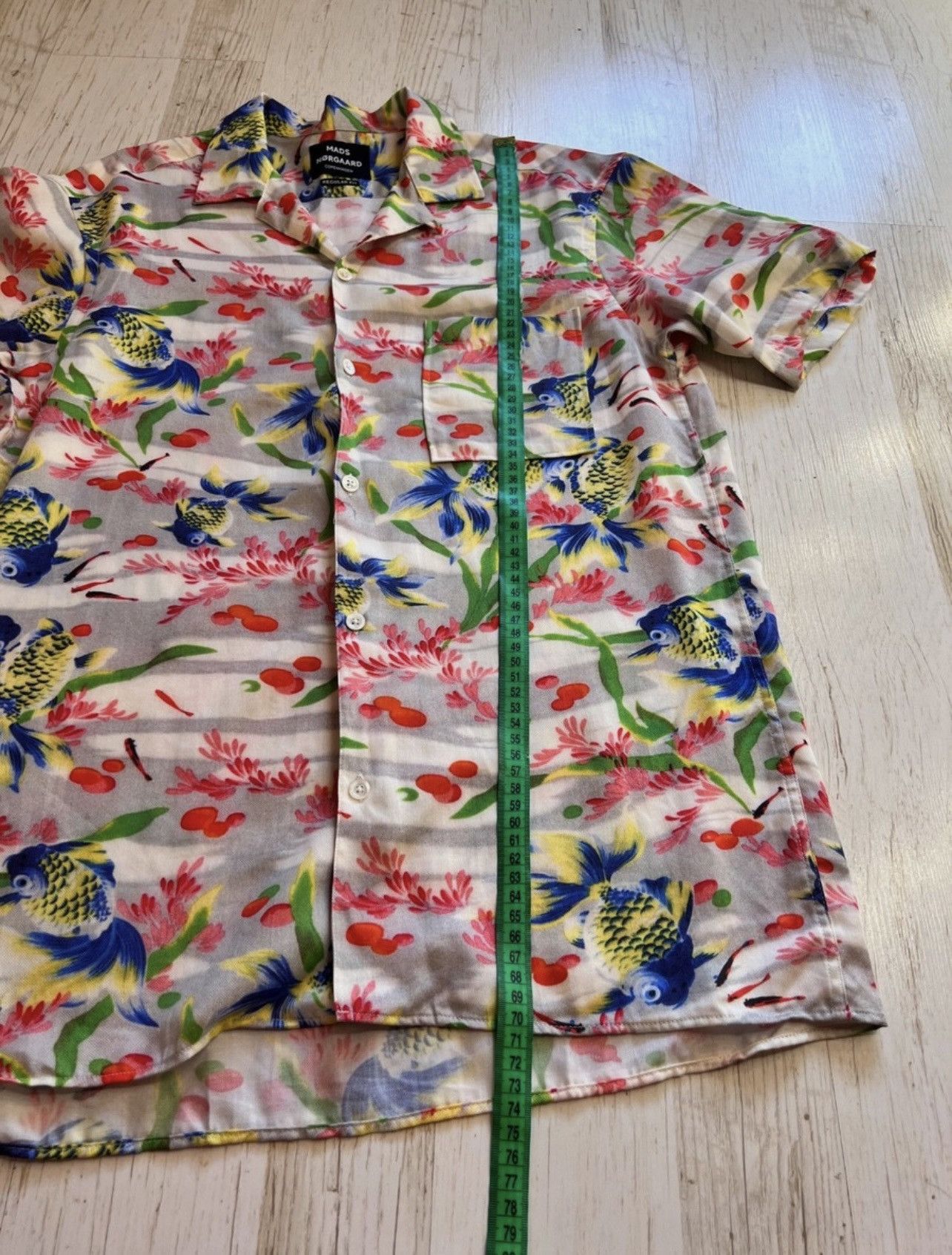 Mads Norgaard Mads Nørgaard Copenhagen Goldfish Print Shirt Size M tencel Size US M / EU 48-50 / 2 - 12 Thumbnail