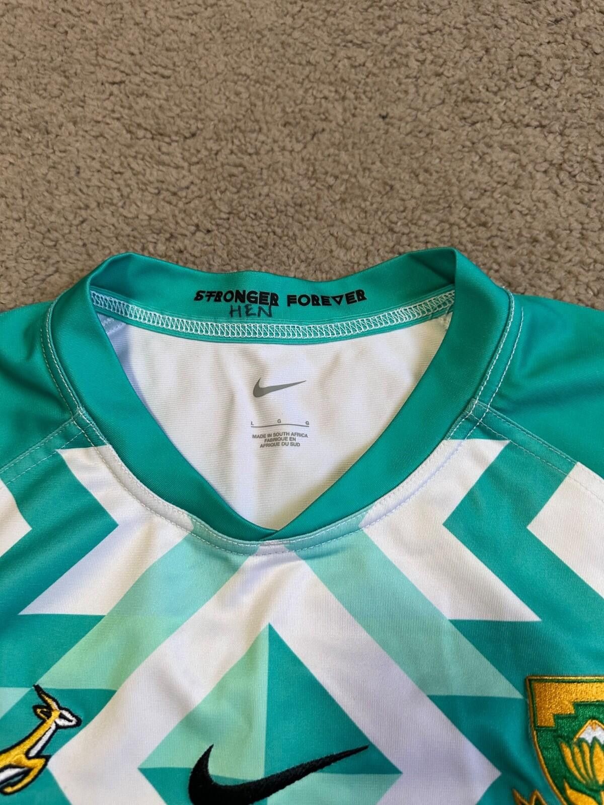 Nike Nike Springboks South Africa Home Match Rugby Jersey 2023 L Size US M / EU 48-50 / 2 - 4 Thumbnail