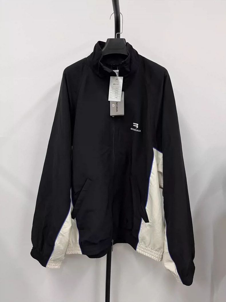 Balenciaga Balenciaga Contrast jacket with zip placket and stand-up c Size US XS / EU 42 / 0 - 1 Thumbnail