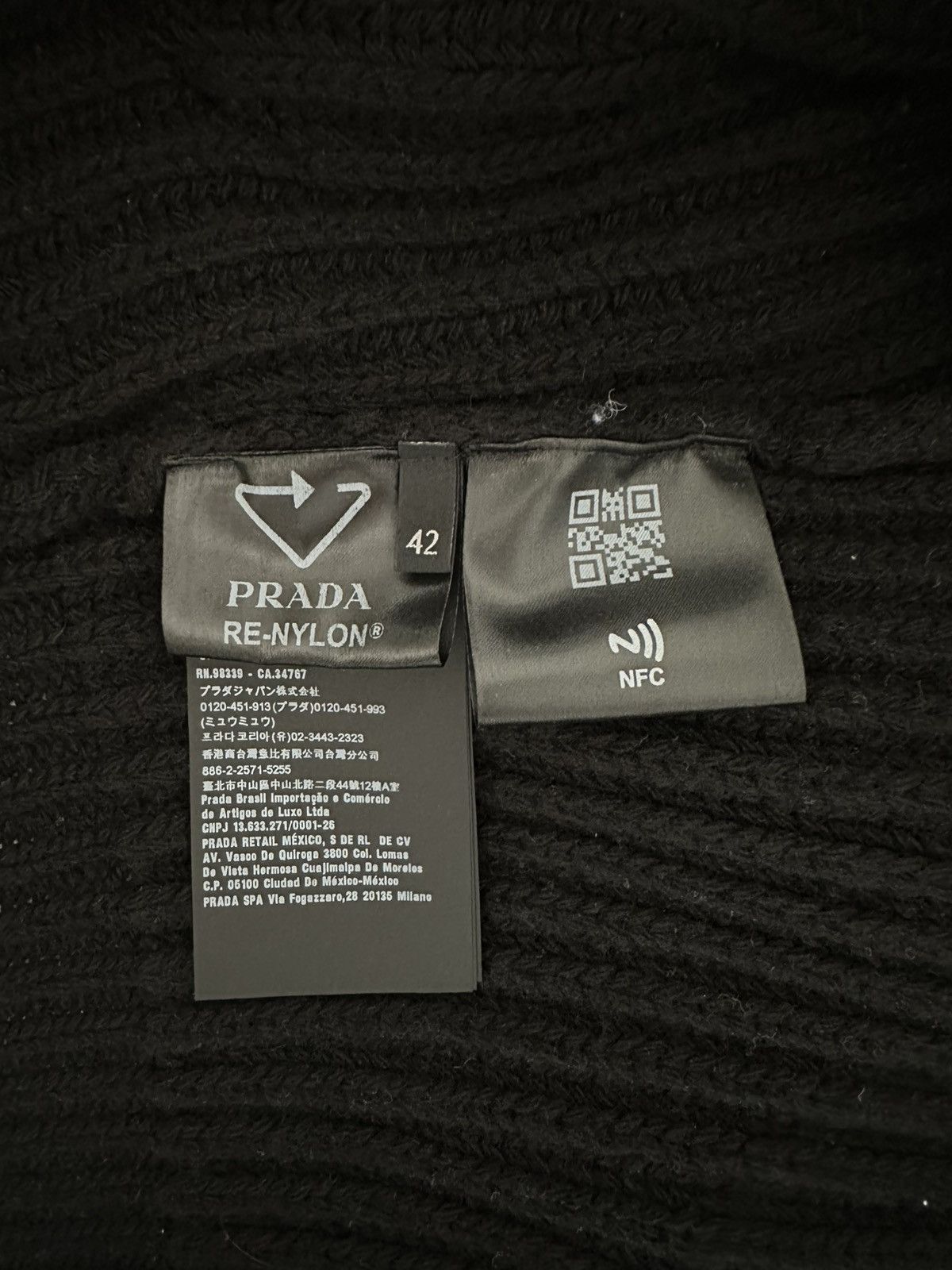 Prada Prada Re-Nylon Knit Jacket with Hood – Zip-Up – Size IT 42 Size M / US 6-8 / IT 42-44 - 4 Thumbnail