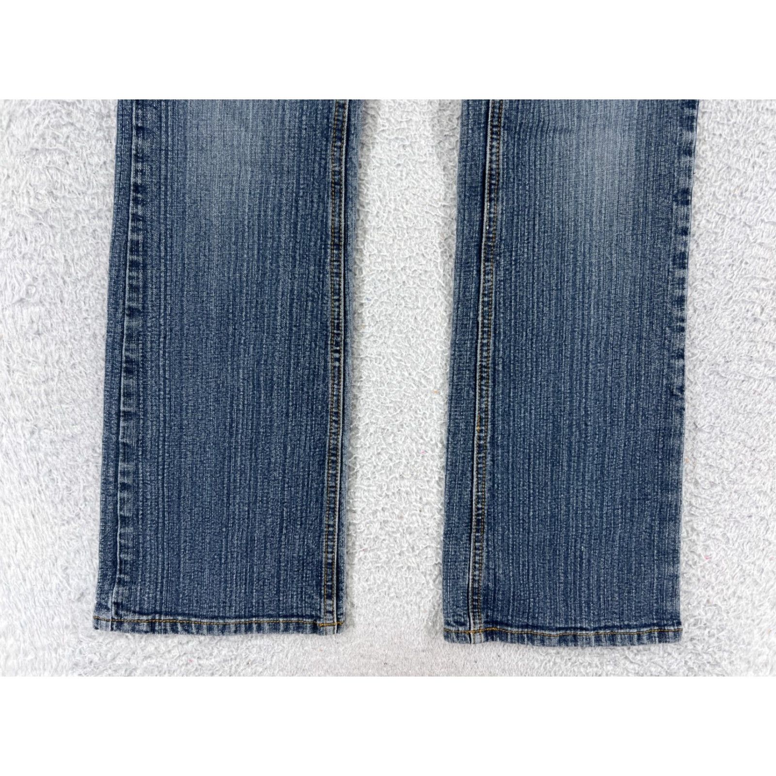 Vintage American Rag Cie Jeans Womens 5 Blue Denim Bootcut Low Rise 27x28 Cotton Blend 5-Pocket Design Size 27" / US 4 / IT 40 - 5 Thumbnail