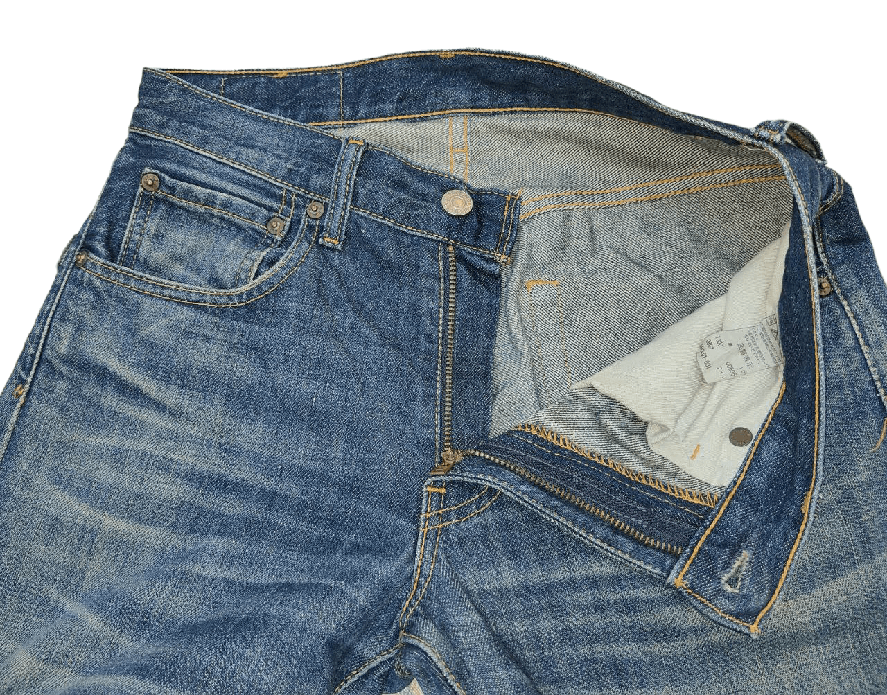 Levi's Levi's 505 28x33 Distressed Denim Size US 30 / EU 46 - 4 Thumbnail