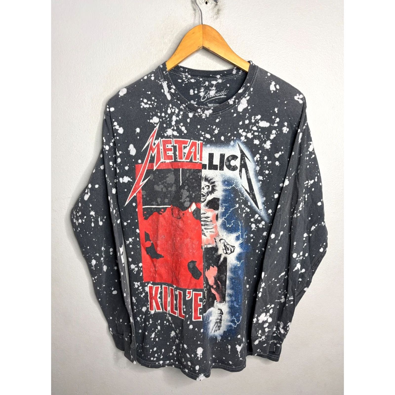 Vintage Metallica Concert T-Shirt Mens Size S Gray Long Sleeve 2013 Skull Band Graphic Print Crew Neck Regular Fit Vintage: No Size US S / EU 44-46 / 1 - 2 Thumbnail