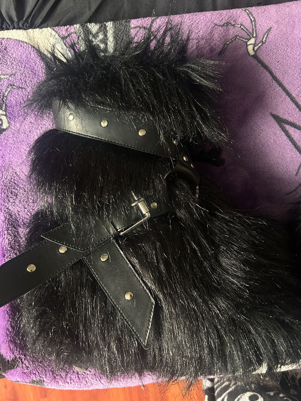 Dolls Kill dolls kill faux/fur boots with platforms Size US 6 / IT 36 - 1 Thumbnail