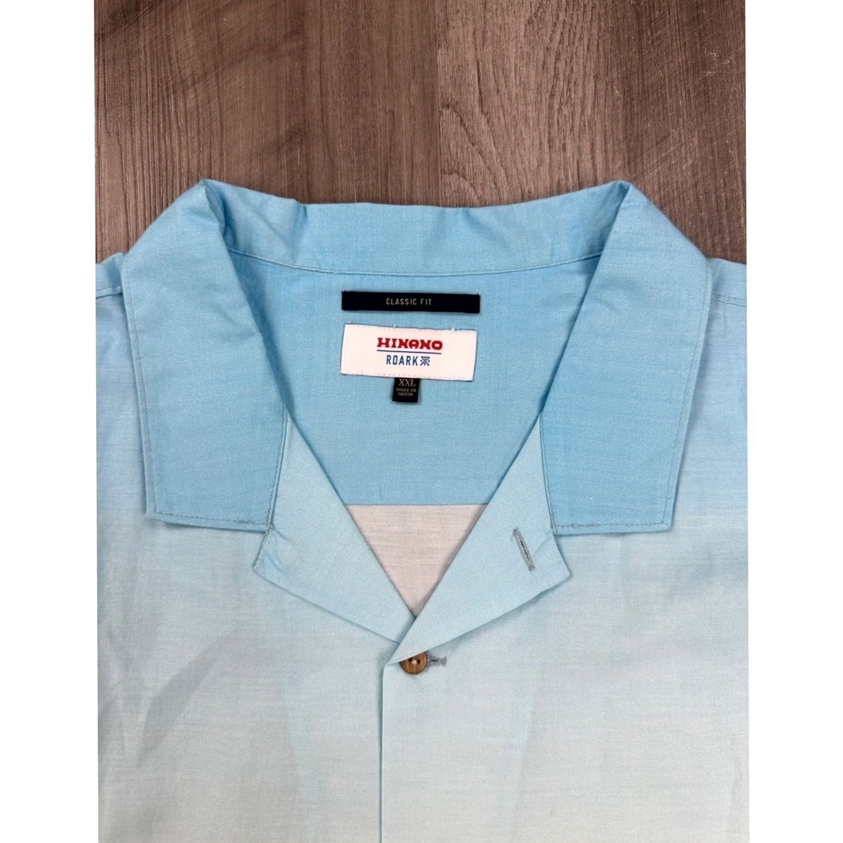 Roark Roark x Hinano Gonzo Otemanu Classic Fit Short Sleeve Camp Shirt 2XL Men Blue Size US XXL / EU 58 / 5 - 7 Thumbnail