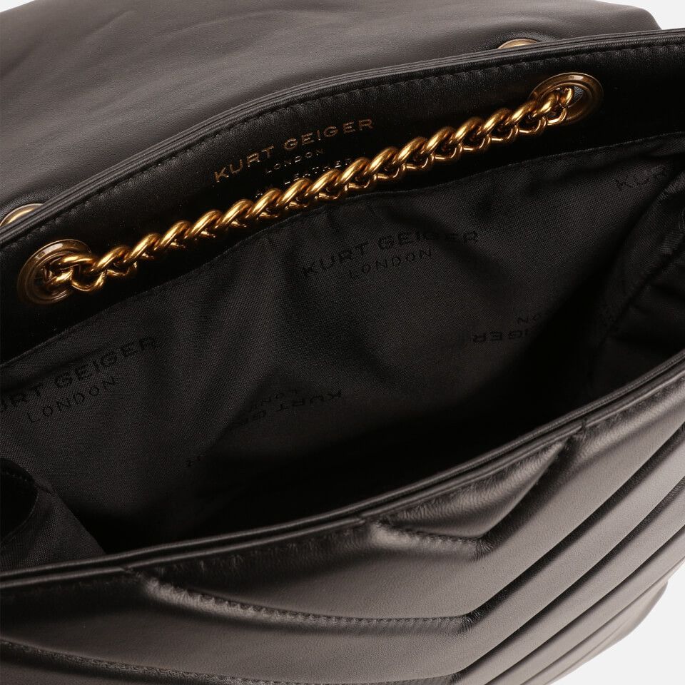 Kurt Geiger Kurt Geiger Leather Kensington Backpack - Black Size ONE SIZE - 11 Thumbnail