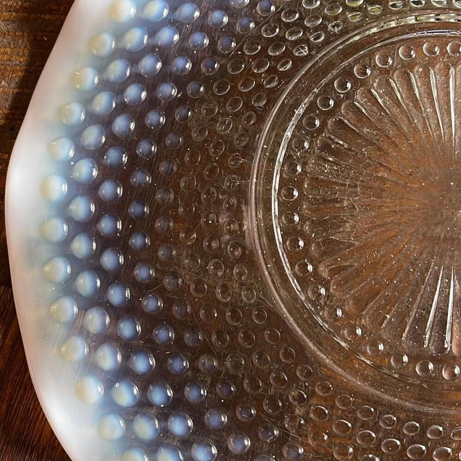 Fenton Vintage Fenton moonstone hobnail plate 10.75 inches Size ONE SIZE - 6 Thumbnail
