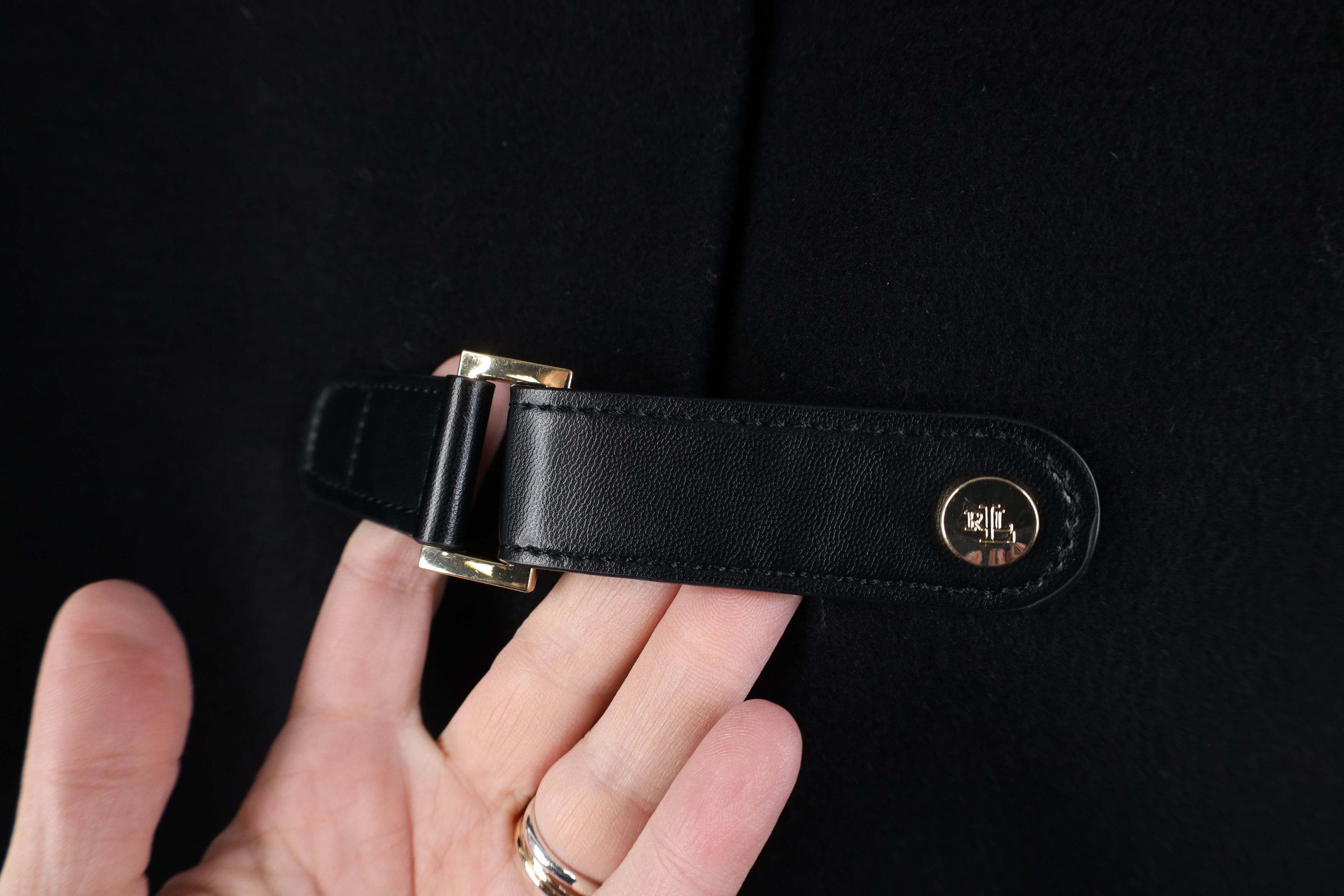 Ralph Lauren Vintage 90s Y2K Ralph Lauren Clasp Full Zip Jacket Black Size L / US 10 / IT 46 - 6 Thumbnail