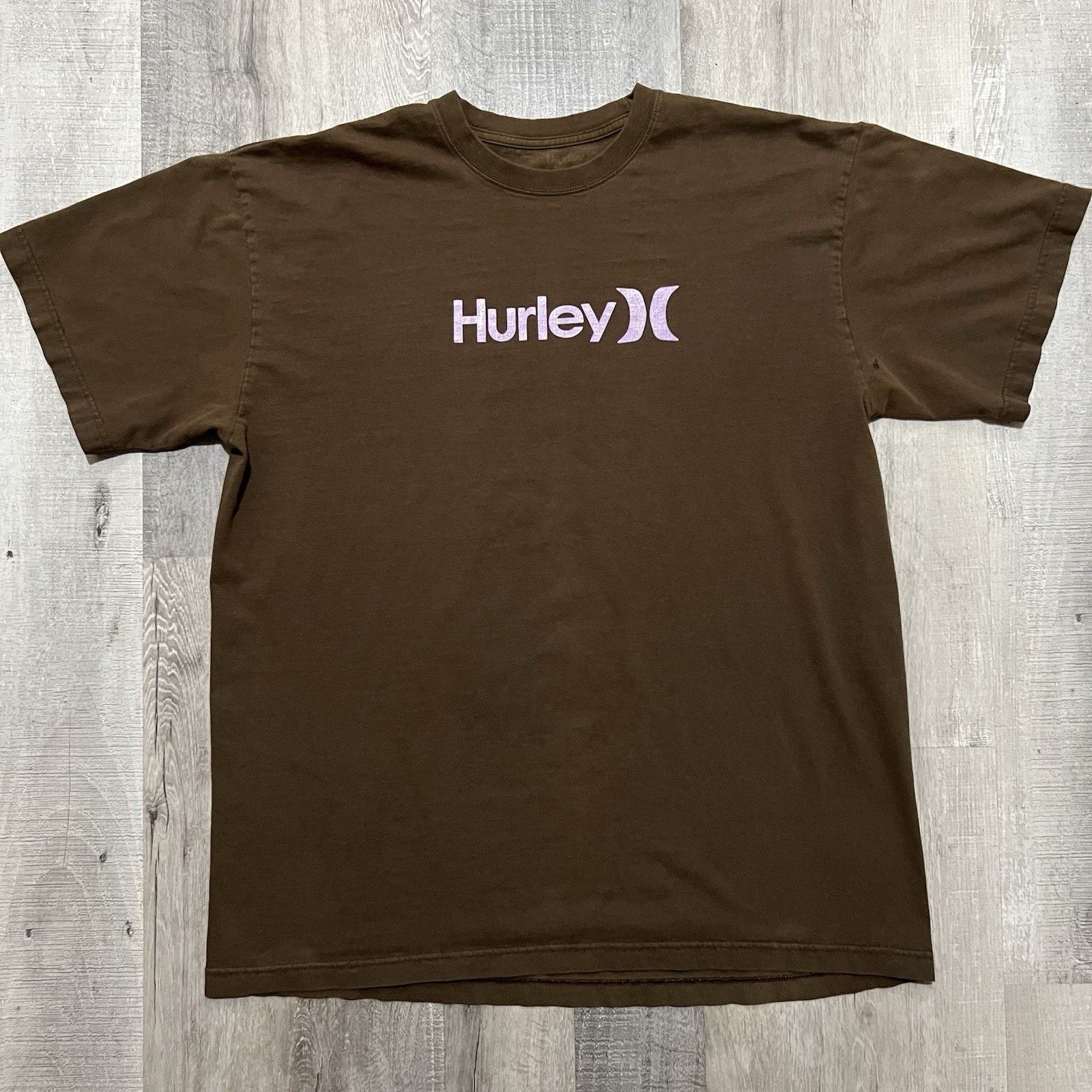 Hurley Hurley T-Shirt Mens XL Purple Spell Out Logo Crew Neck Surf Size US XL / EU 56 / 4 - 1 Thumbnail