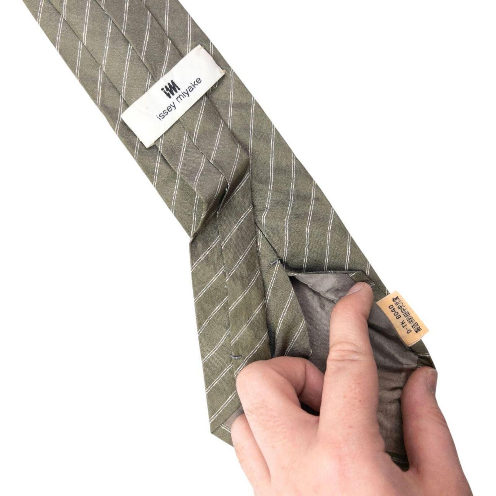 Issey Miyake Vintage 90s Issey Miyake Striped Silk Tie Size ONE SIZE - 6 Thumbnail