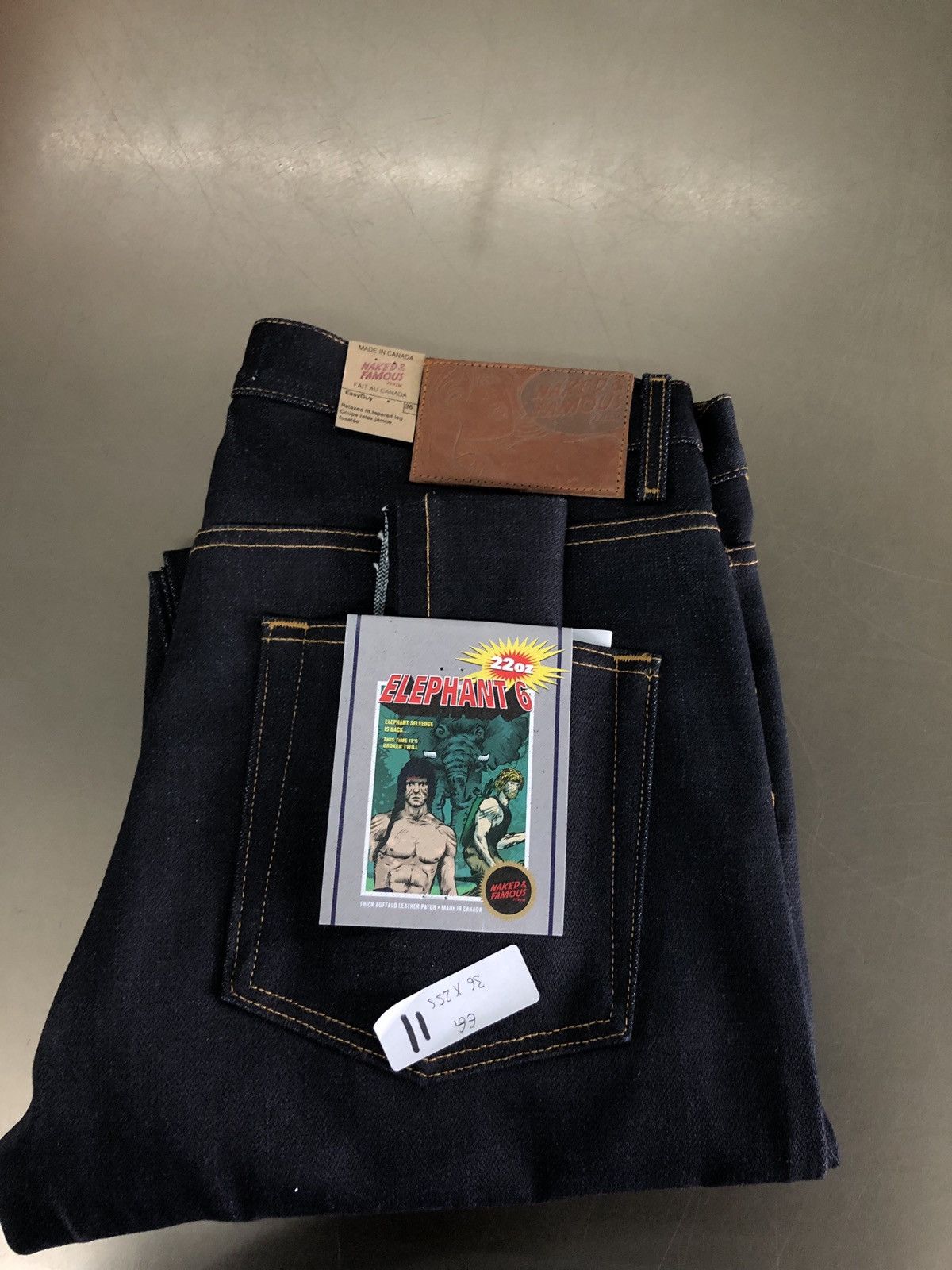 image of Naked Famous Elephant 6 Easy Guy 36 406 in Indigo, Men's