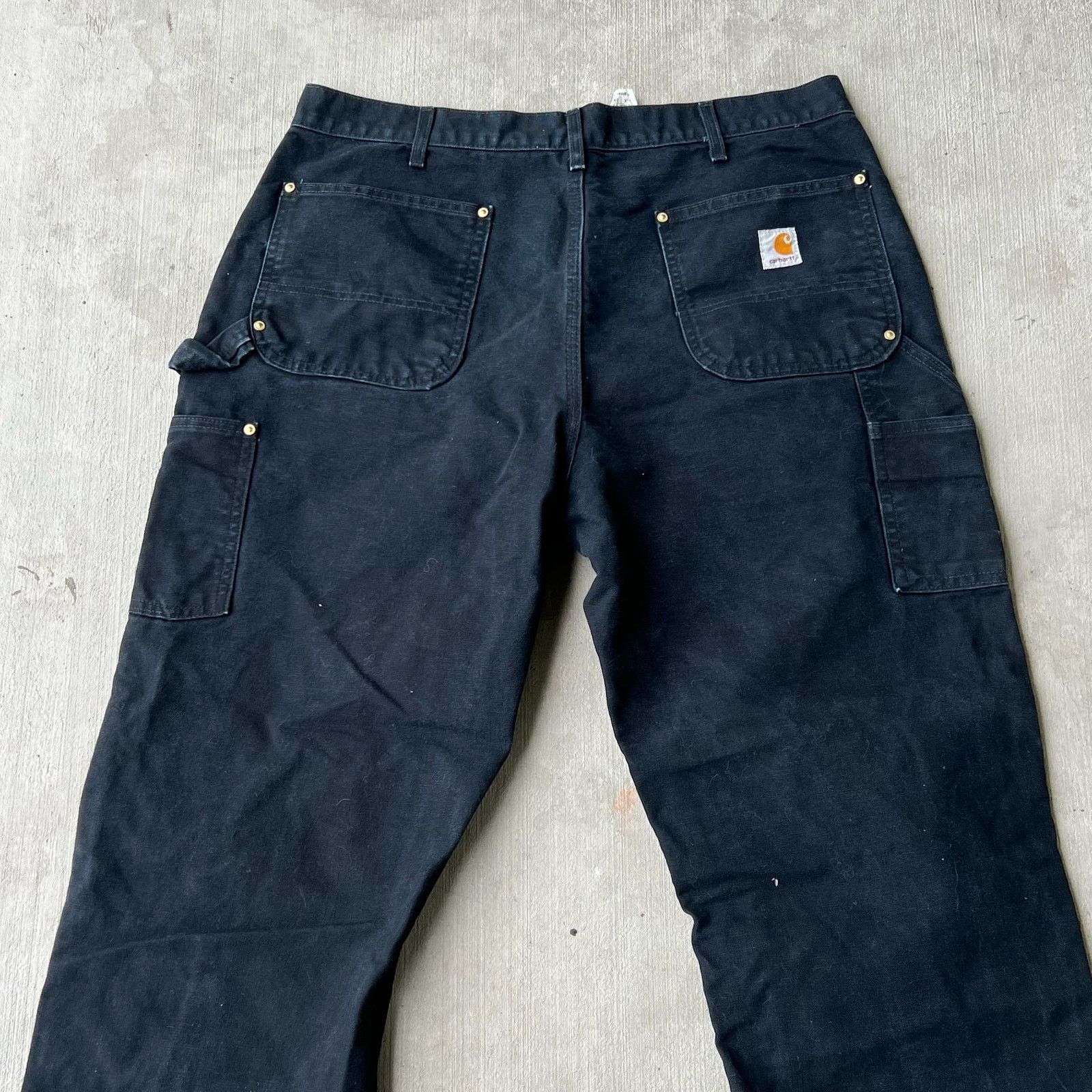 Carhartt × Vintage Carhartt black double knee work wear carpenter pants Size US 36 / EU 52 - 6 Thumbnail