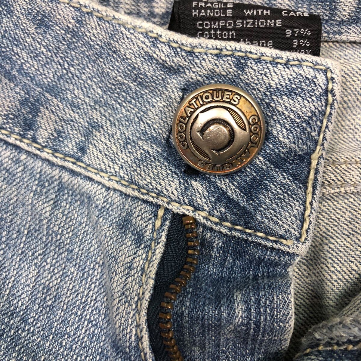 COOLA Distressed Washed Flare Jeans – Early 2000s