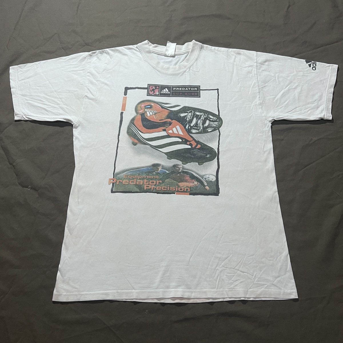 Adidas Vintage Adidas Predator Cup 2000 Tee Faded Thrashed Football Size US L / EU 52-54 / 3 - 2 Thumbnail