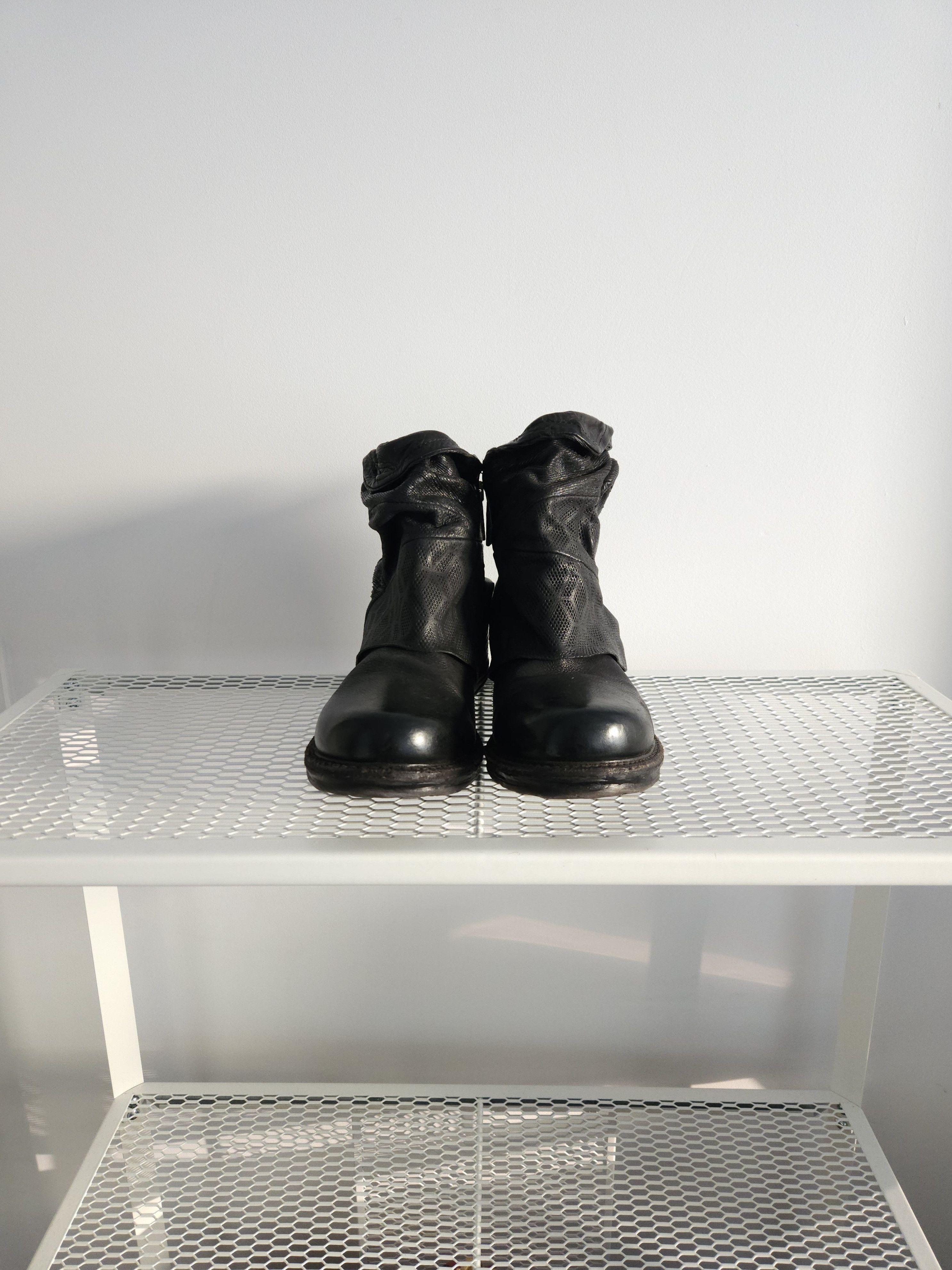 A.S.98 Archive AS98 black layered leather side zip ankle boots Size US 7 / IT 37 - 3 Thumbnail