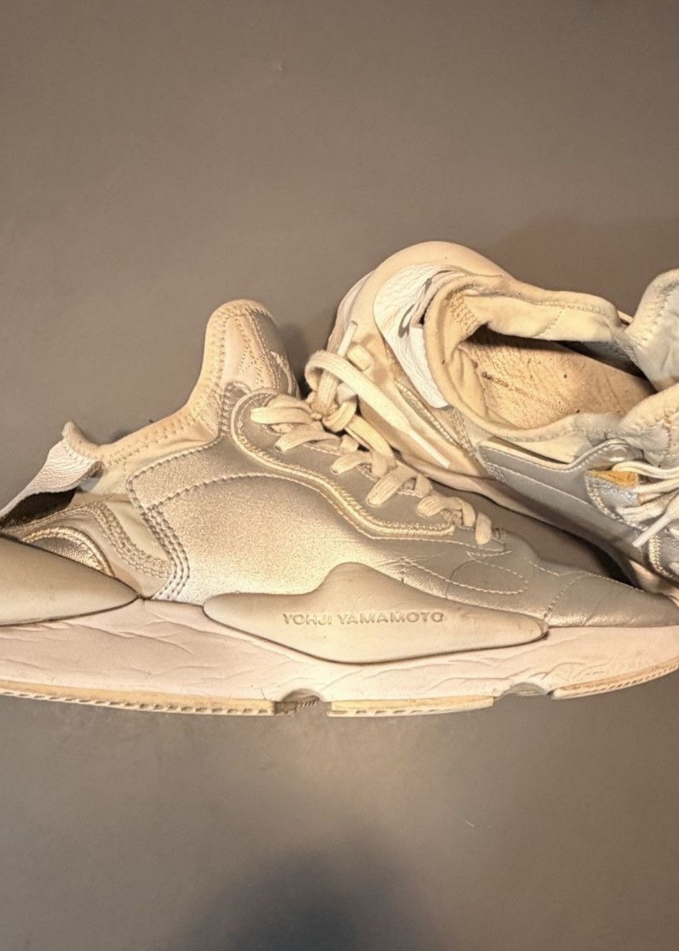 Yohji Yamamoto Adidas Y-3 honja low archive – size 43.5 (white/silver) Size US 10.5 / EU 43-44 - 2 Thumbnail