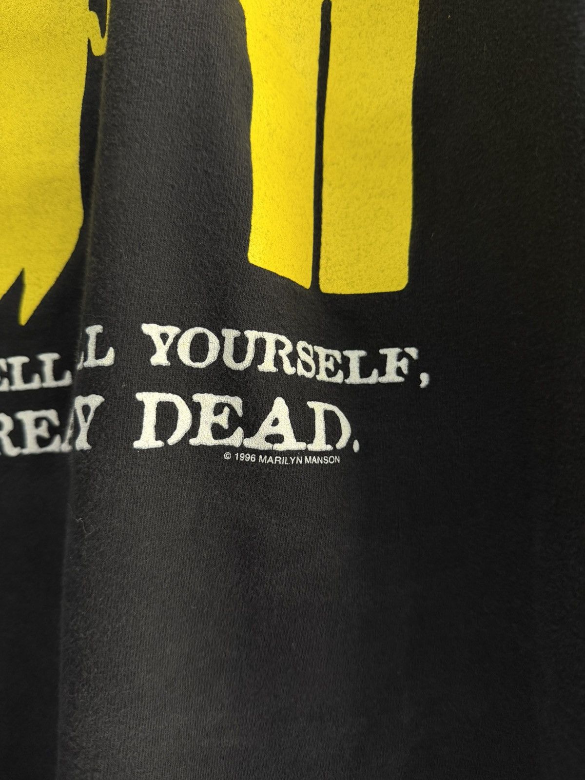 Band Tees Vintage 1996 Rare Marilyn Manson You're Already Dead Banned Size US L / EU 52-54 / 3 - 3 Thumbnail