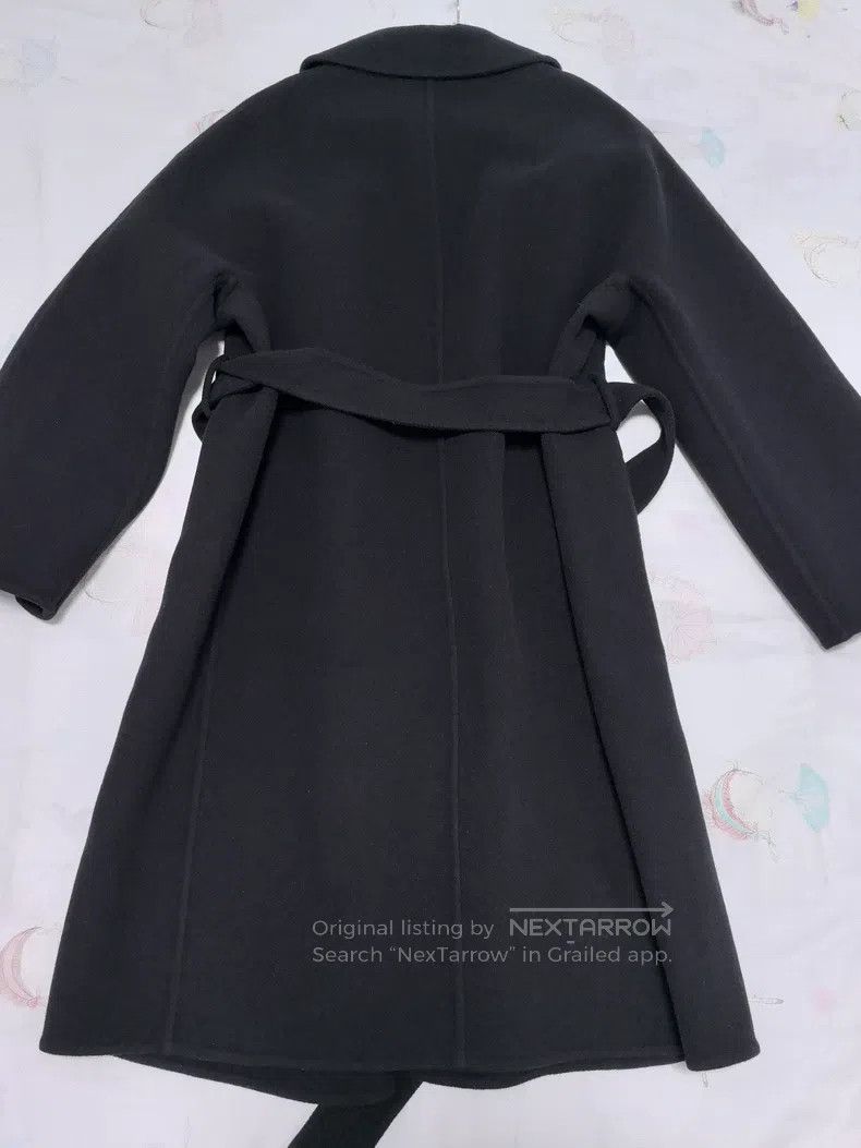 Loewe Loewe Black woolen overcoat with logo on the cuff Size XS / US 0-2 / IT 36-38 - 2 Thumbnail