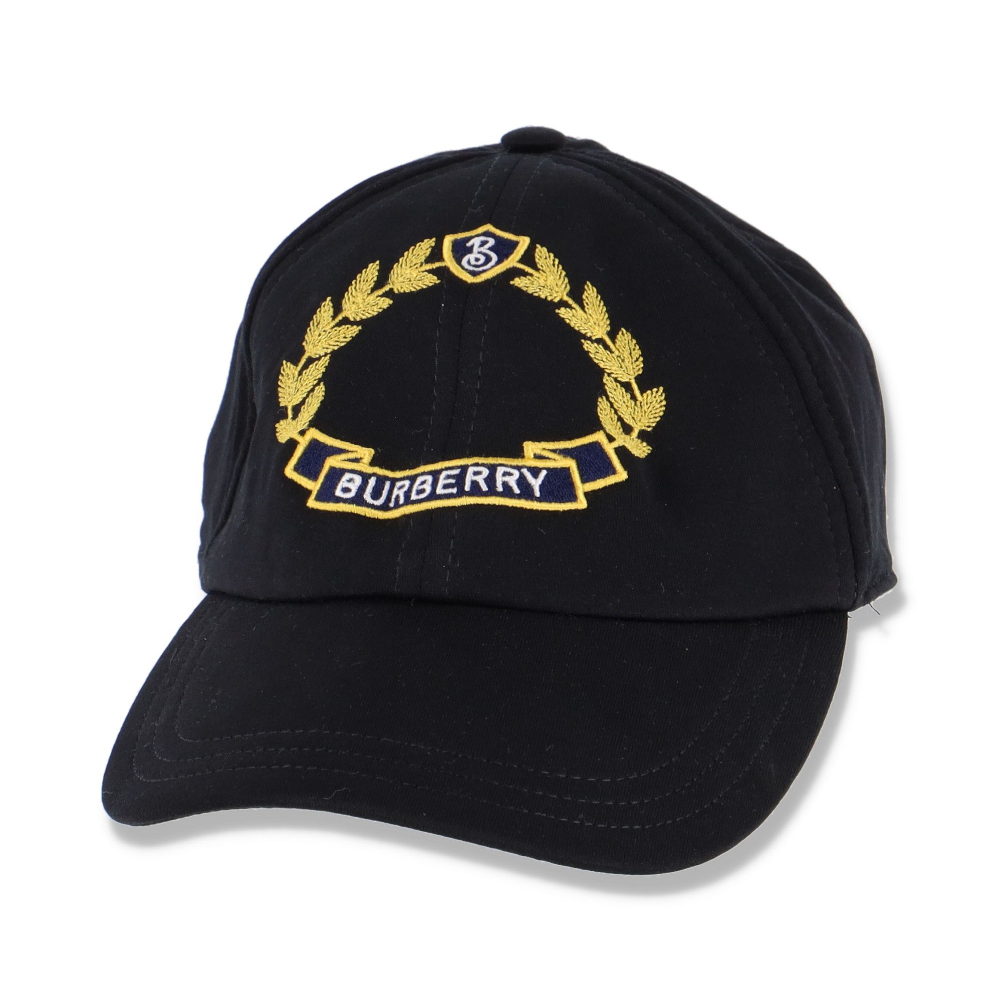 Burberry black Embroidered Crest Logo Cap Size ONE SIZE - 7 Thumbnail