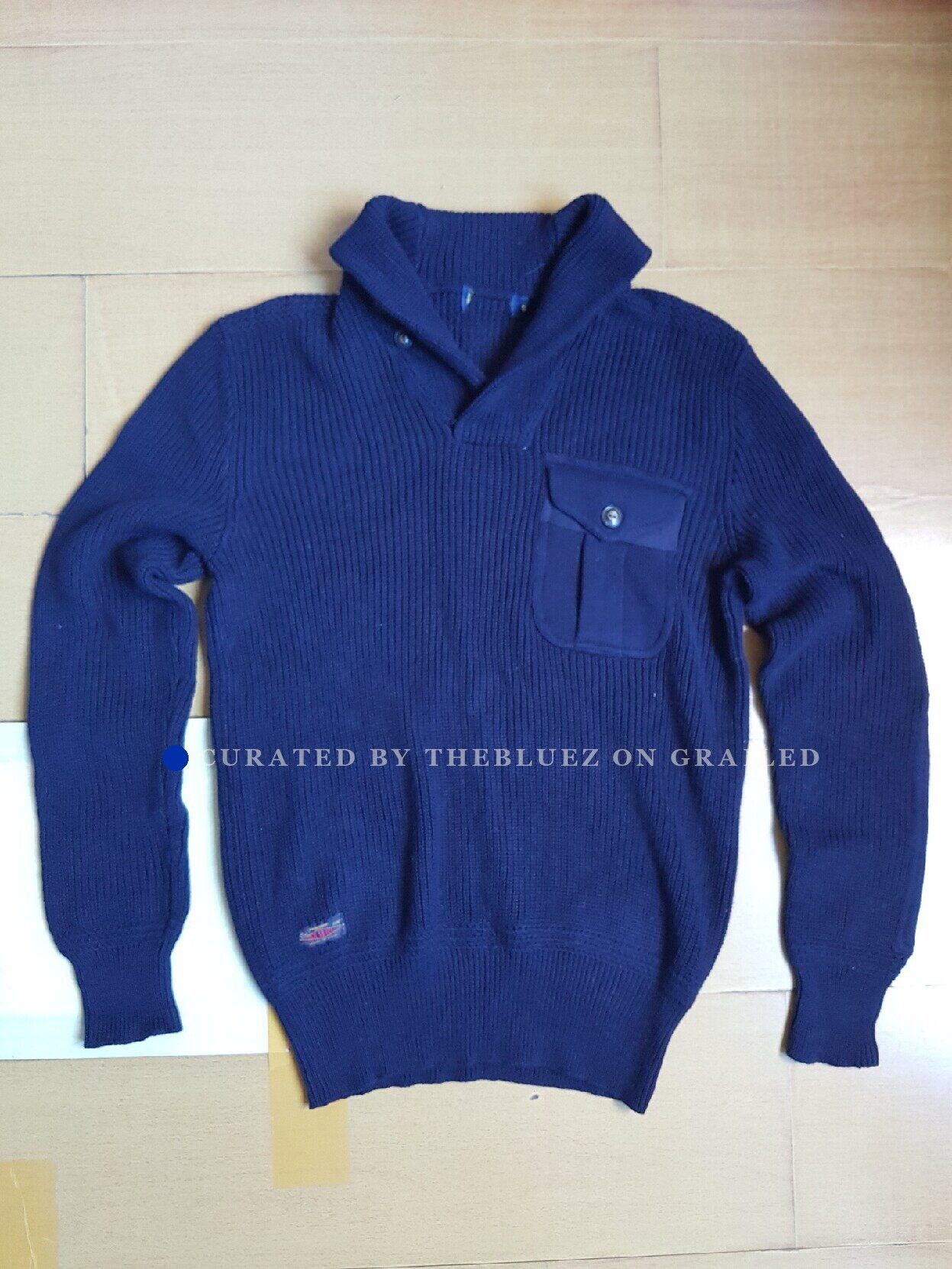 RRL Ralph Lauren RRL Cotton Shawl Collar Sweater S Size US S / EU 44-46 / 1 - 1 Thumbnail