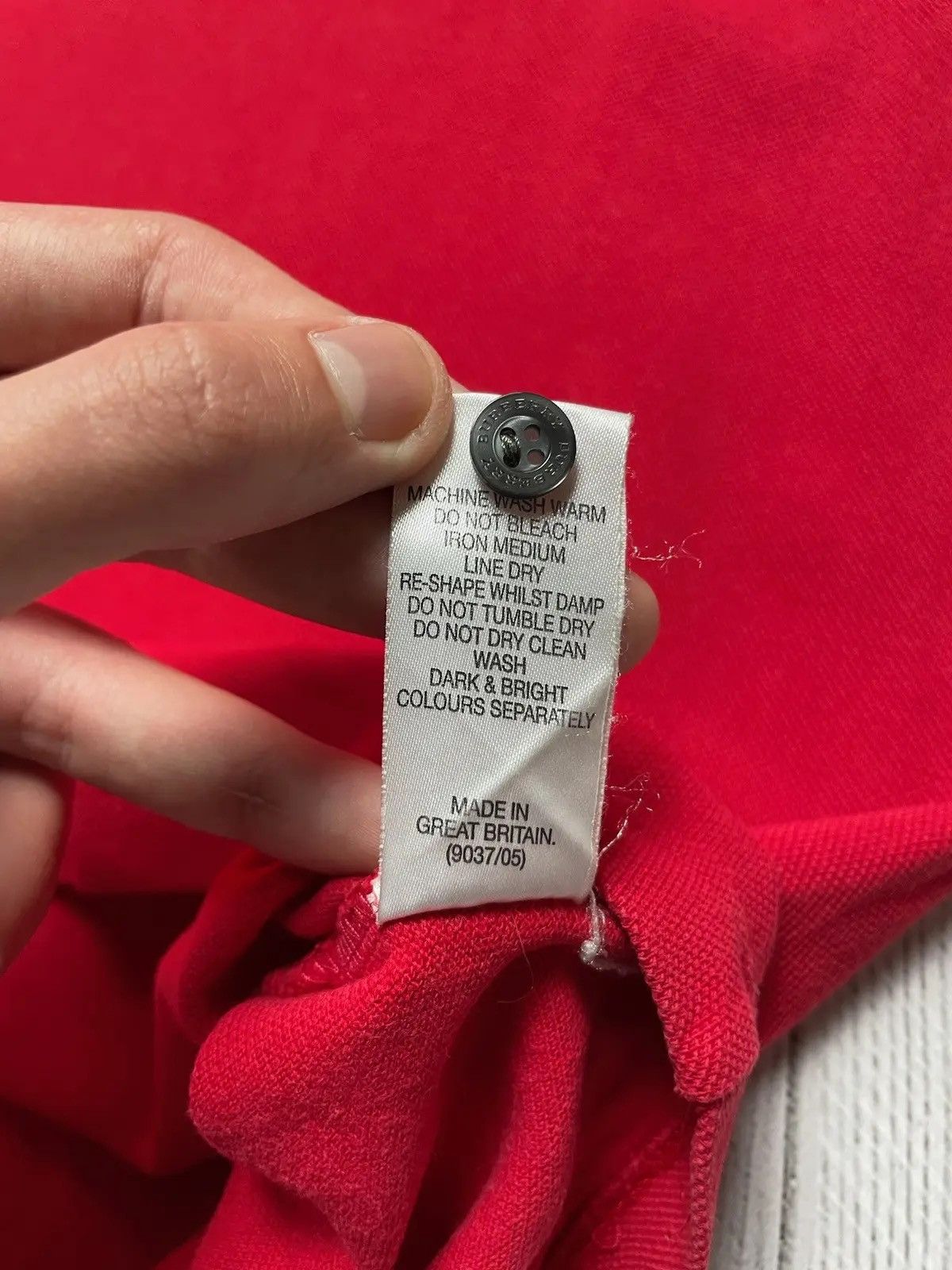 Burberry × Vintage Vintage Burberry polo plaid red size M logo Size US M / EU 48-50 / 2 - 8 Thumbnail