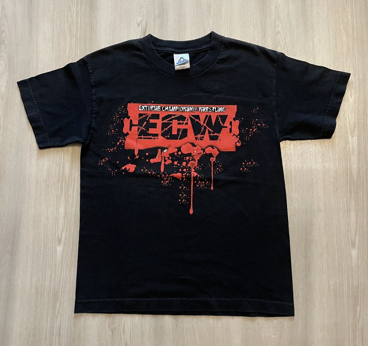 Rap Tees × Vintage Vtg ECW Extreme Championship Wrestling Shirt Youth Medium Size US XXS / EU 40 - 1 Thumbnail