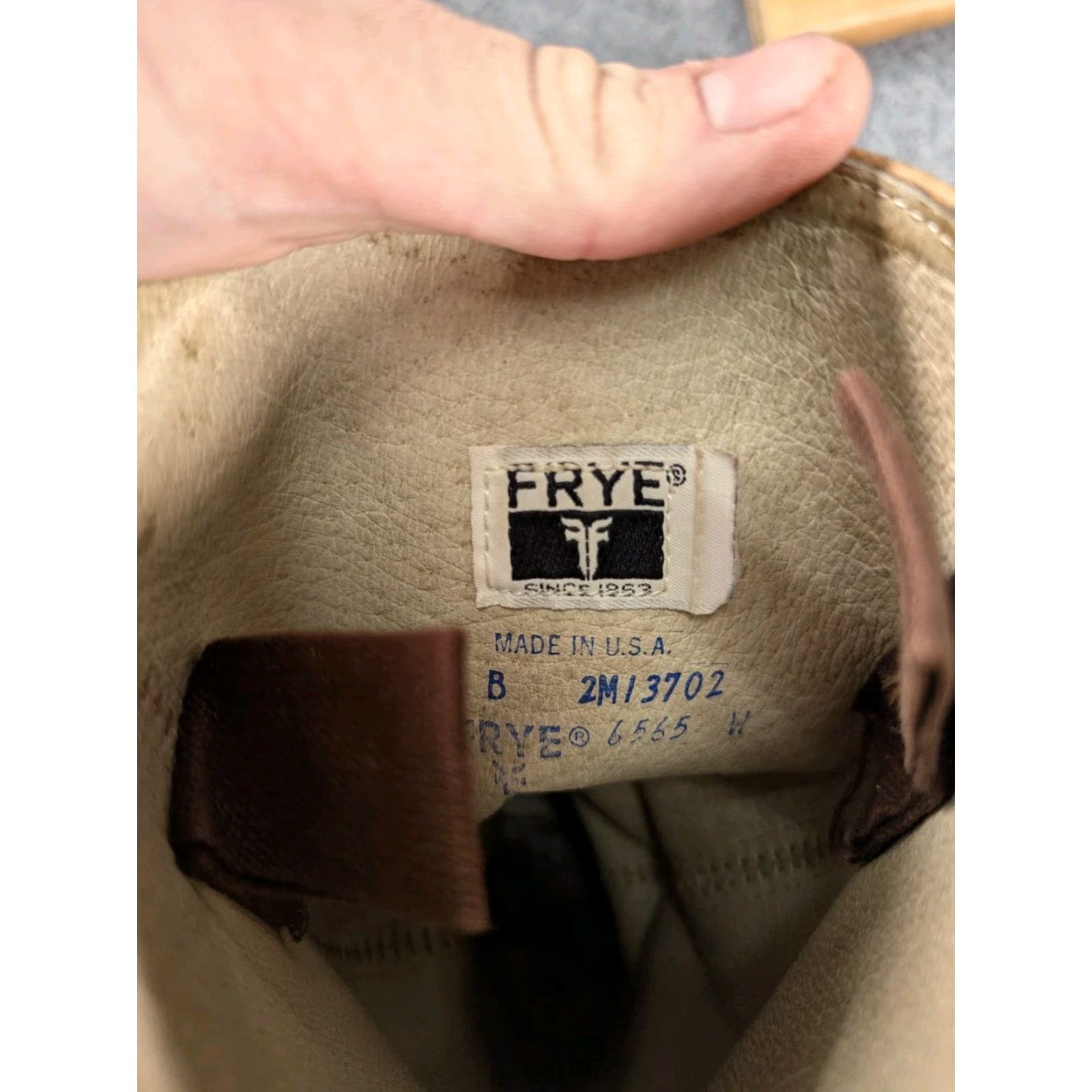 Frye VINTAGE Frye Campus Boots Brown Tan 6B Womens 70s Leather Western USA MADE Campus 601070-700 Size US 6 / IT 36 - 8 Thumbnail