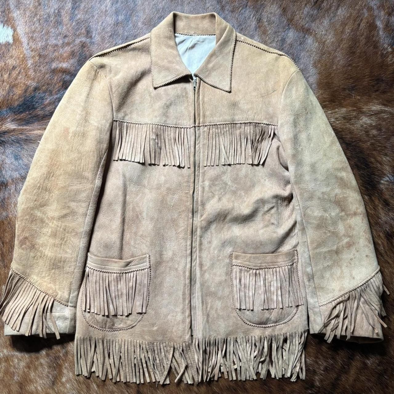 Vintage Vintage 1950s Fringe Leather Jacket Size US M / EU 48-50 / 2 - 1 Thumbnail