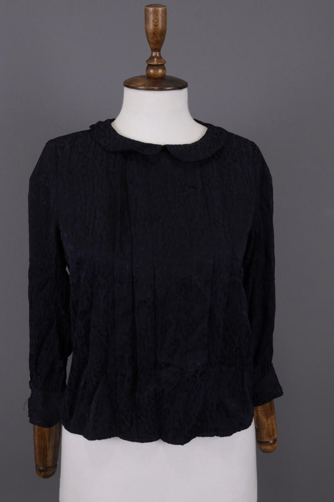 Designer Claudie Pierlot Black Animals Blow Blouse Shirt Size 36 Size M / US 6-8 / IT 42-44 - 1 Thumbnail