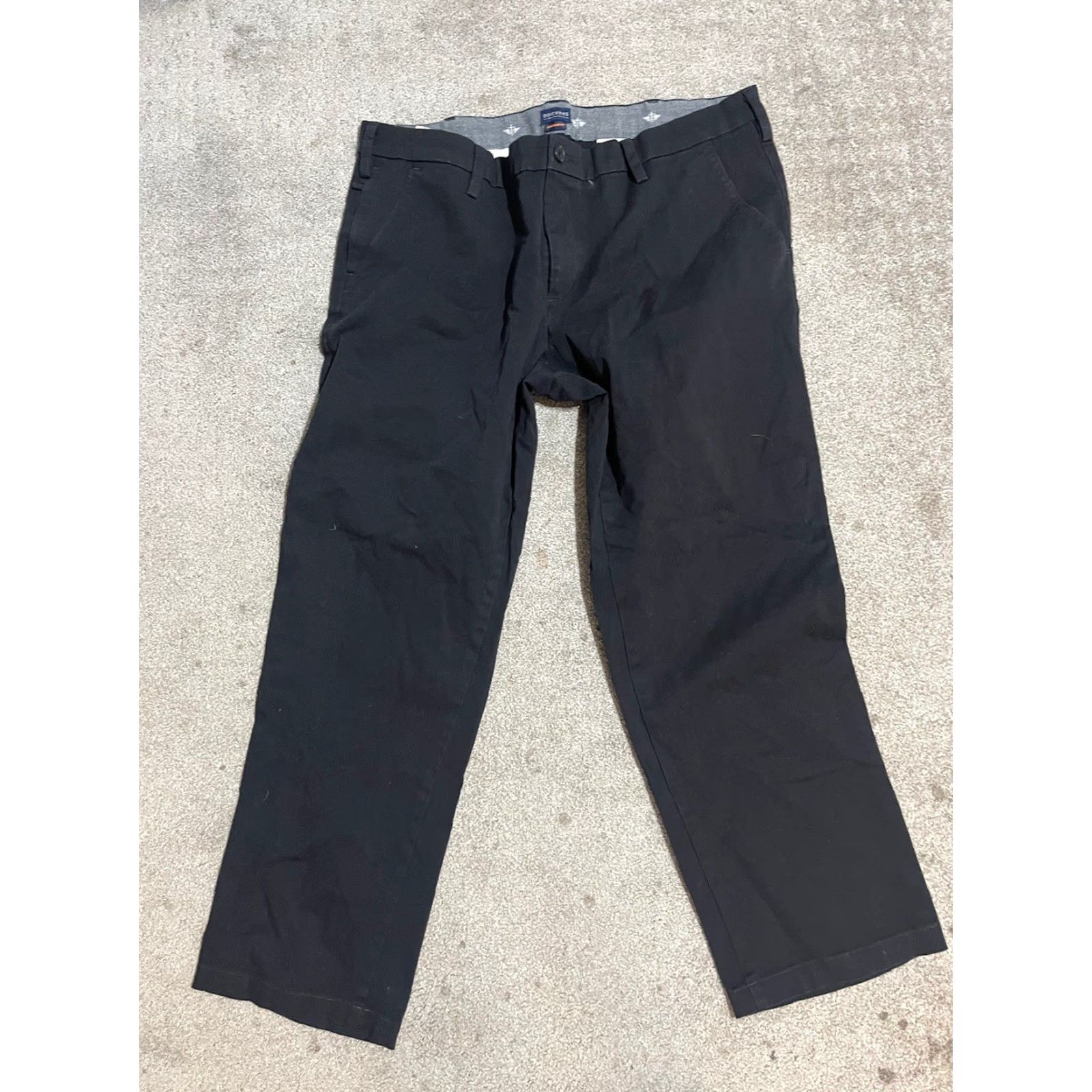 Dockers DOCKERS Pants Mens Size 40x30 Black Chino Flat Front Straight Fit Size US 40 / EU 56 - 4 Thumbnail