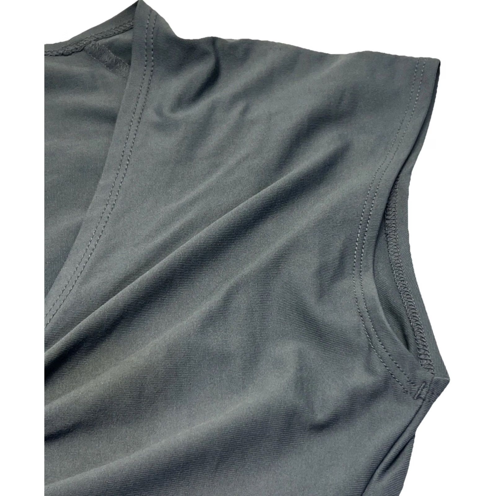 Patagonia Patagonia Dress Women Sleeveless Twist Front Knee Length Gray M Stretch Nylon Spandex Casual Travel Tank Size M / US 6-8 / IT 42-44 - 7 Thumbnail