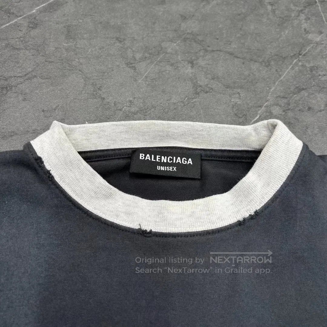Balenciaga Balenciaga gray and white patchwork vintage double ring sho Size US S / EU 44-46 / 1 - 3 Thumbnail