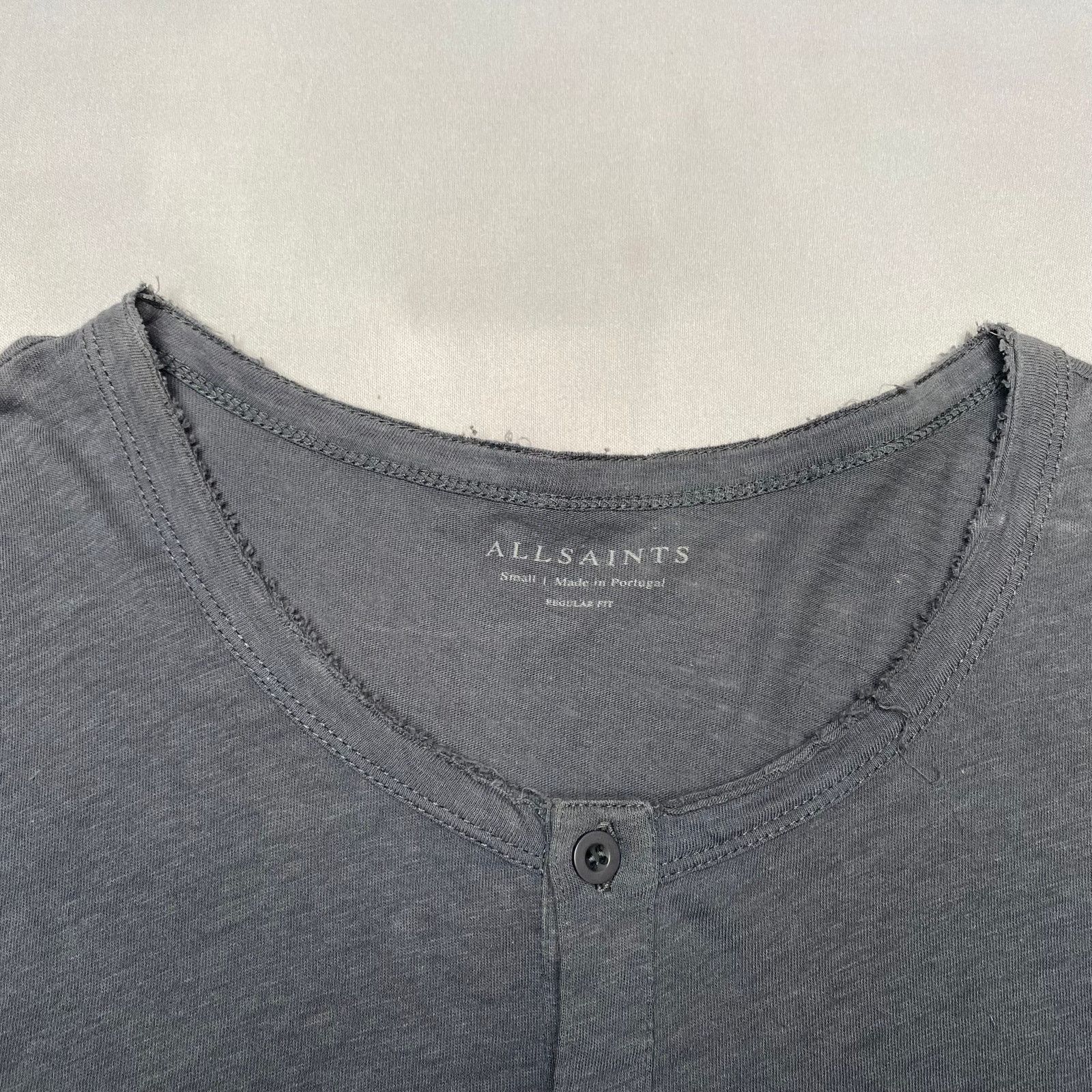 Allsaints Allsaints Figure Short Sleeve Henley Shirt Men's Small Indie Size US S / EU 44-46 / 1 - 4 Thumbnail