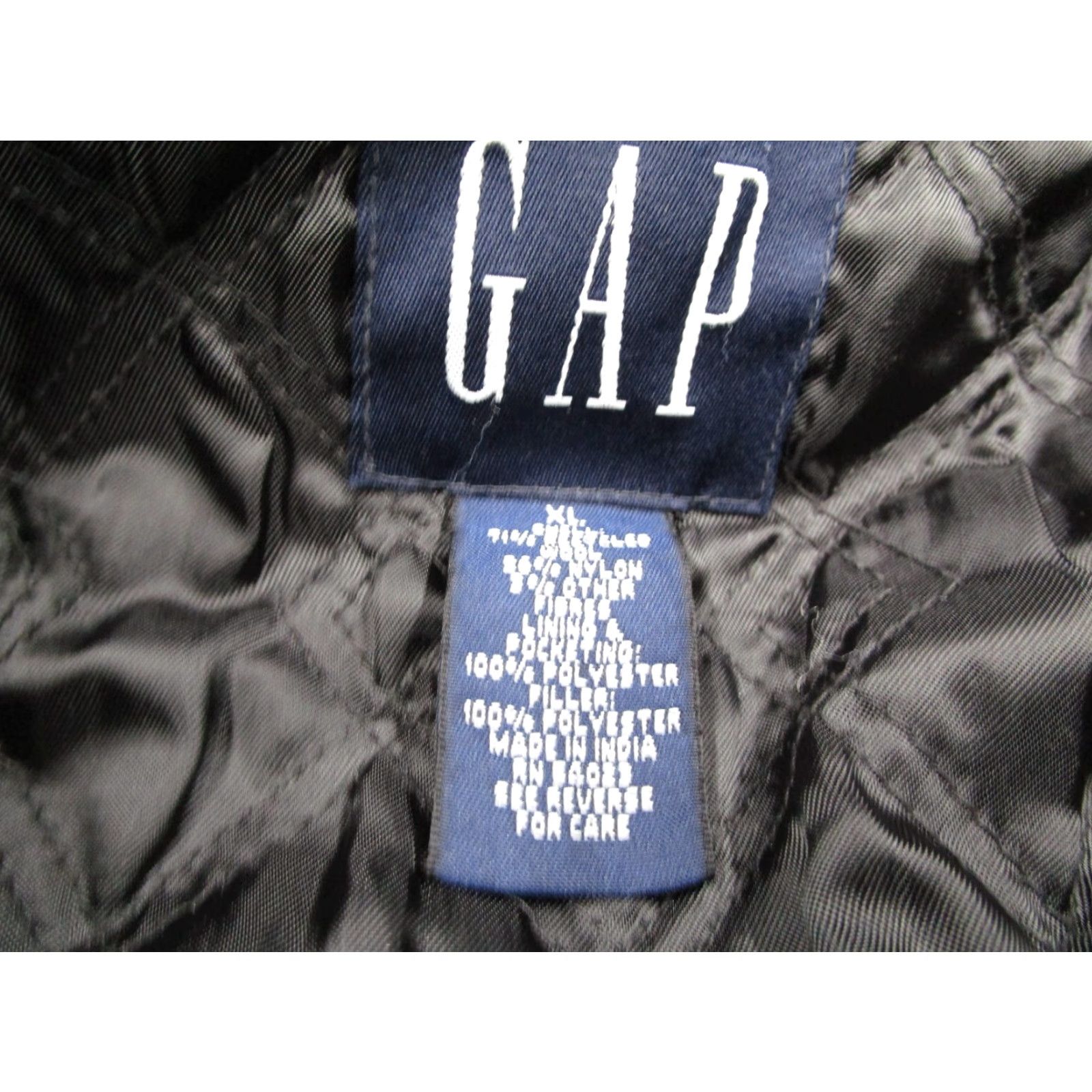 Gap VINTAGE Gap Jacket Mens Extra Large Gray Wool Blend Full Zip Quilted Lining Y2K Size US XL / EU 56 / 4 - 2 Thumbnail