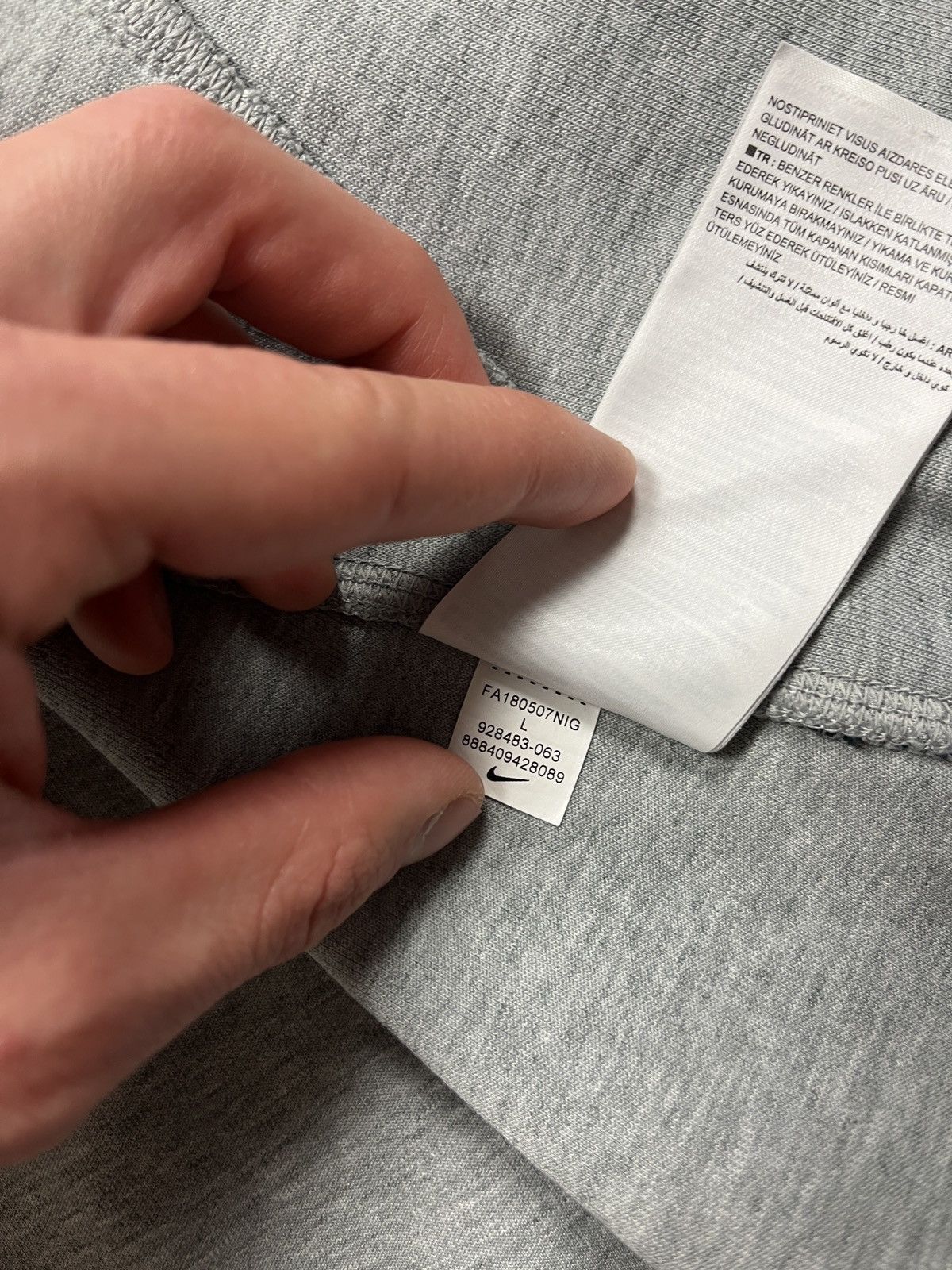 Japanese Brand Nike NSW Tech Fleece Zip Hoodie Drill Jacket Grey Size L Size US L / EU 52-54 / 3 - 21 Thumbnail