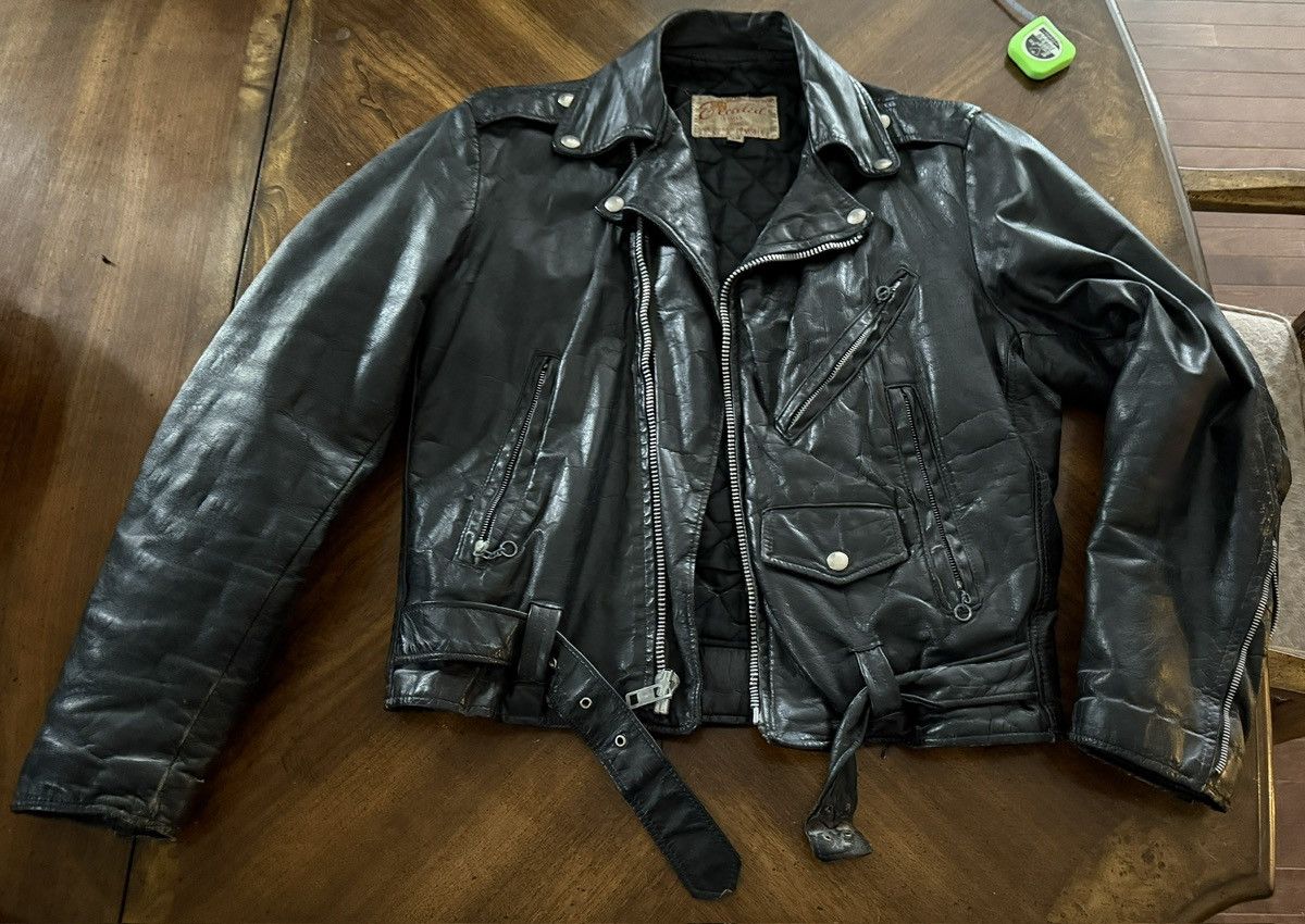 Excelled Excelled 1970s leather perfecto biker jacket Size US S / EU 44-46 / 1 - 1 Thumbnail
