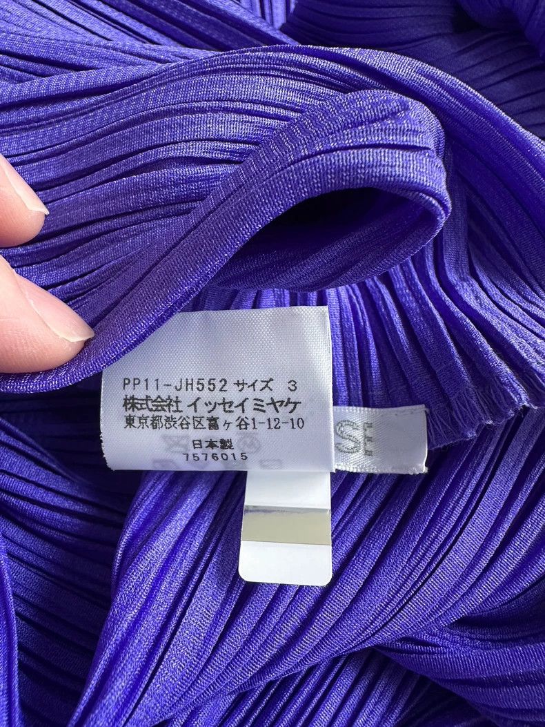 Issey Miyake Issey Miyake size:3 Blue and purple horizontal stripe spri Size XS / US 0-2 / IT 36-38 - 9 Thumbnail