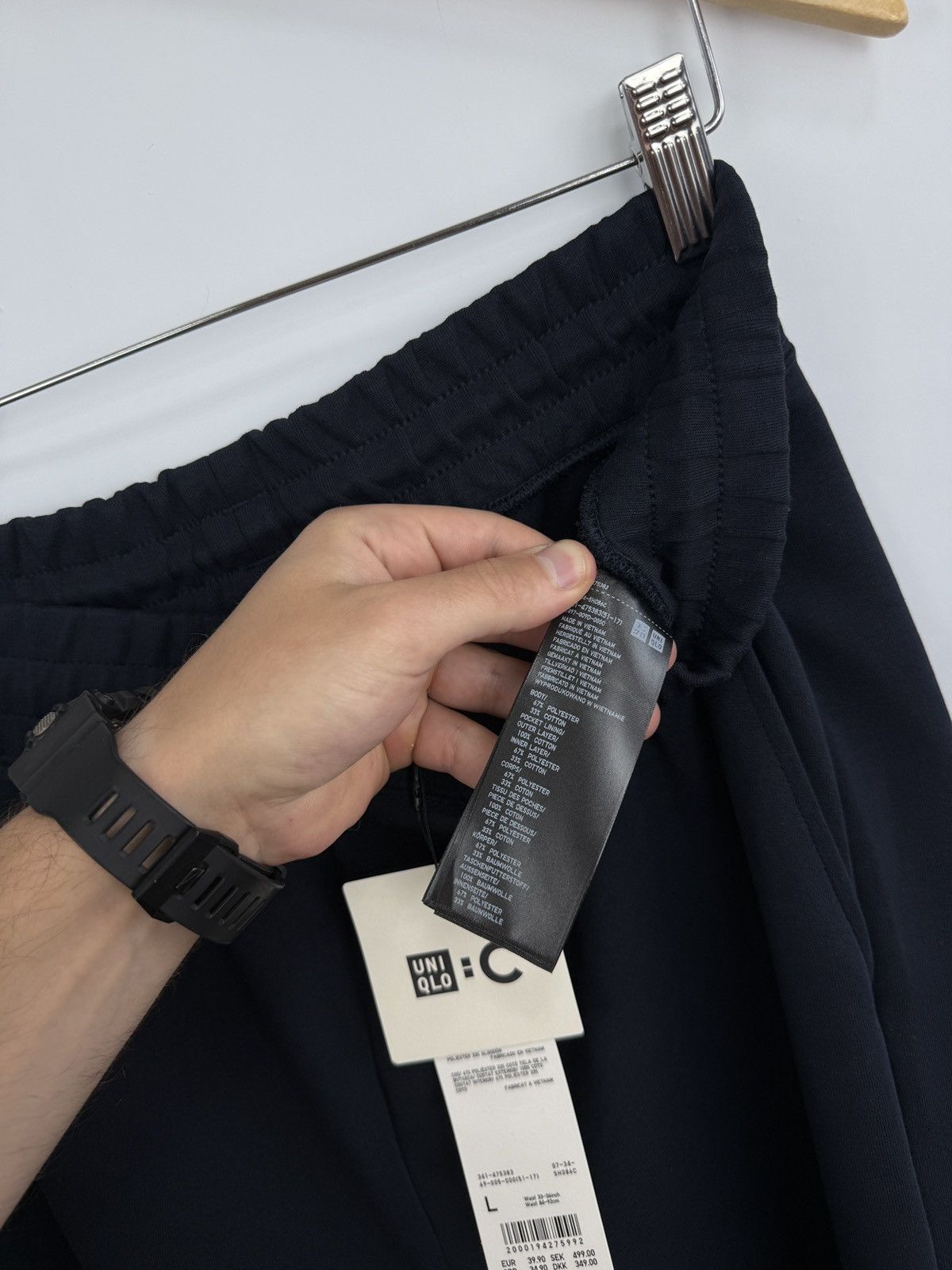 Uniqlo ❗️NWT 🇯🇵 UNIQLO :C Clare Waight Keller Sweat Wide Pants Navy Size US 34 / EU 50 - 8 Thumbnail