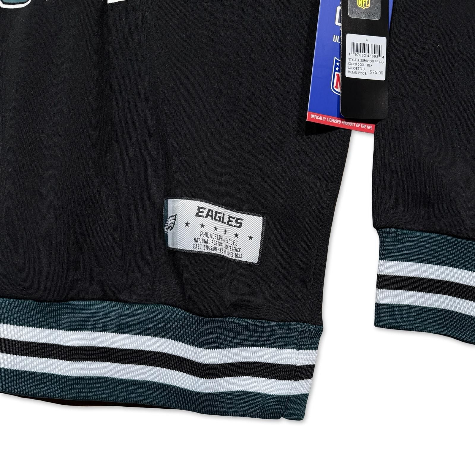 NFL Philadelphia Eagles Black Crewneck Sweatshirt Size US XL / EU 56 / 4 - 5 Thumbnail