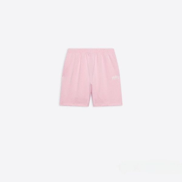 Balenciaga o1in1g1024 Cities Paris Sweat Shorts in Pink Size 27" / US 4 / IT 40 - 2 Thumbnail