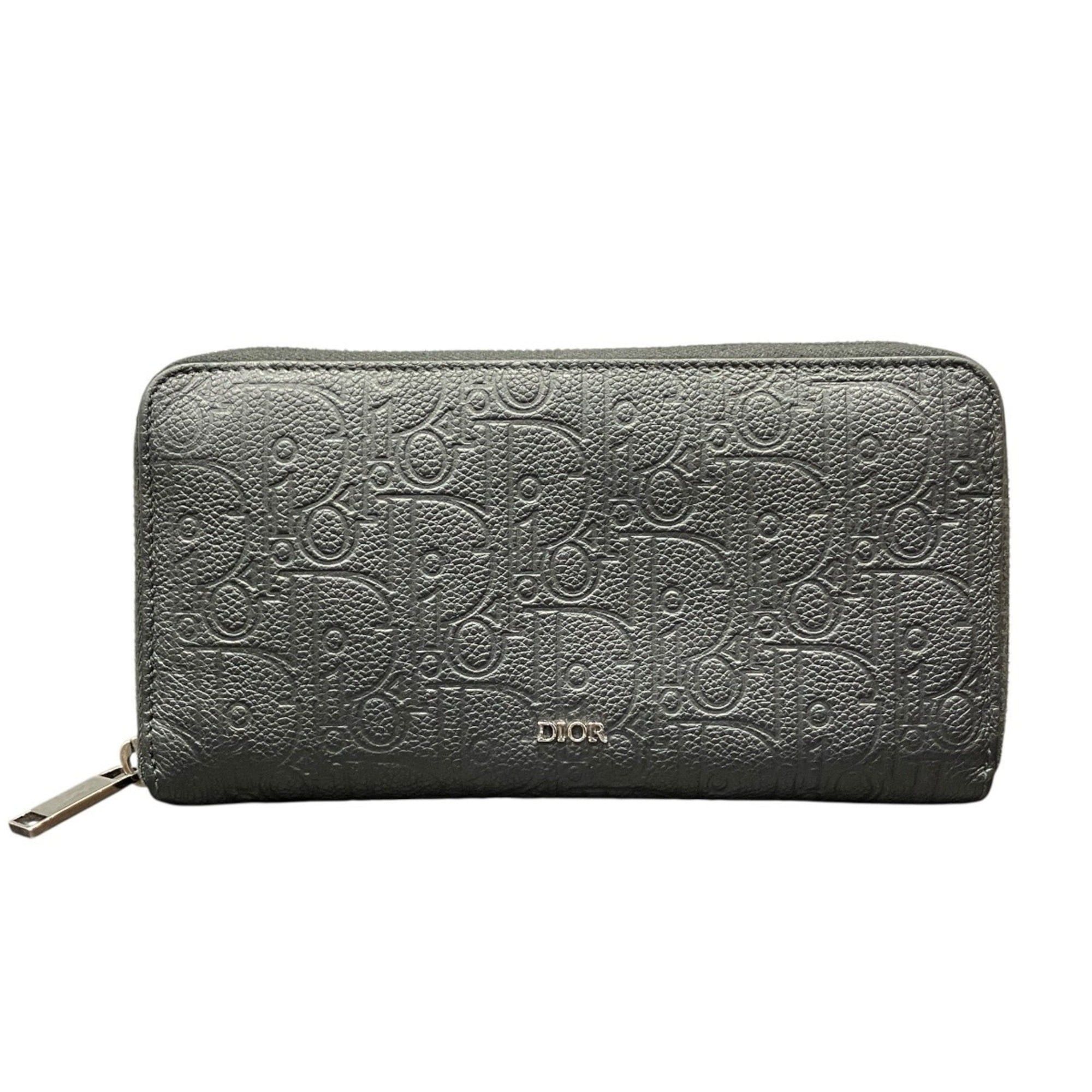 Dior Christian Dior Dior Gravity Leather Long Wallet 2ESBC252FLG_H00N Size ONE SIZE - 1 Thumbnail
