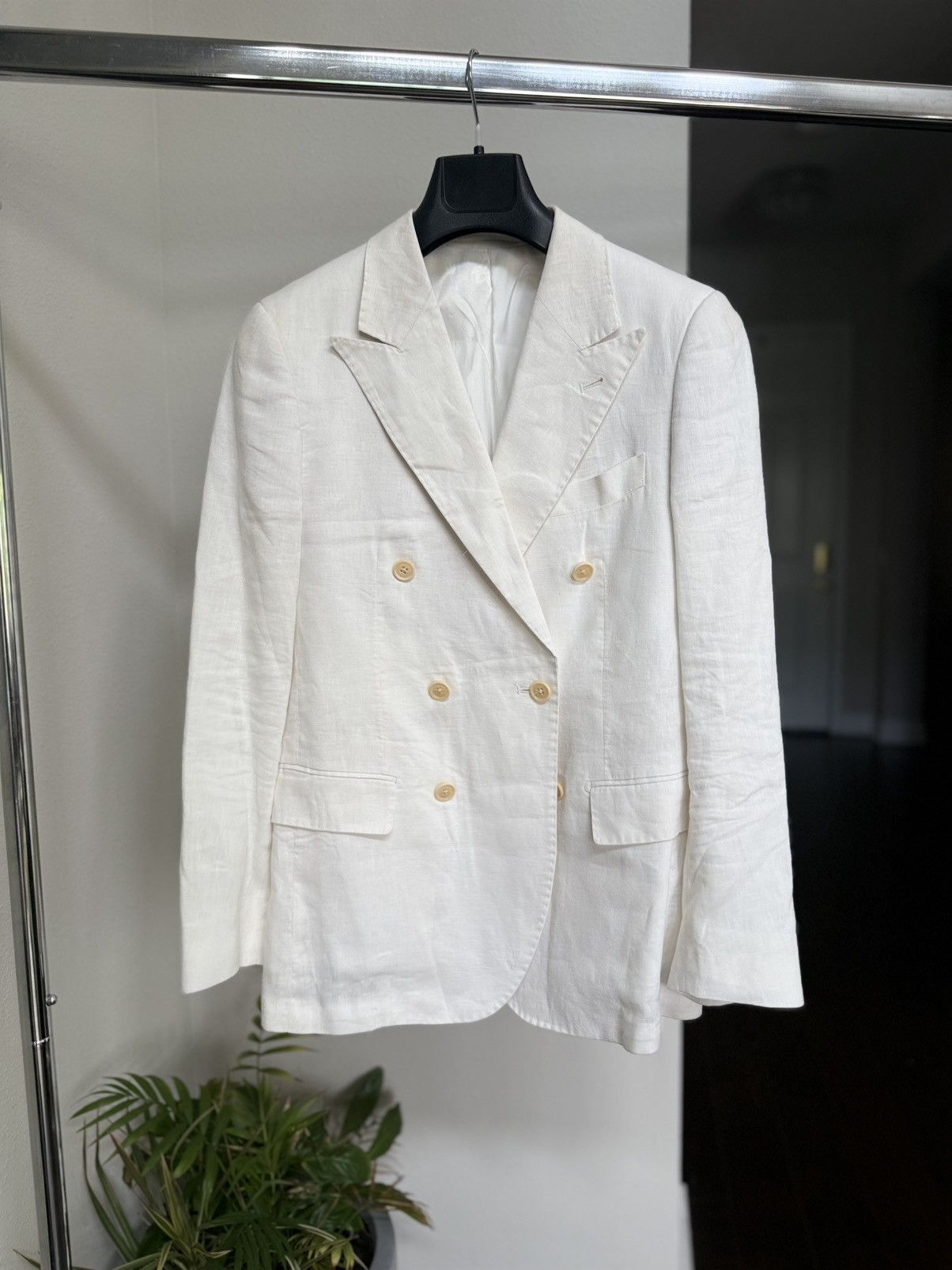 Other 100% Linen Gutteridge Double Breasted Blazer and Trousers Size 34R - 3 Thumbnail