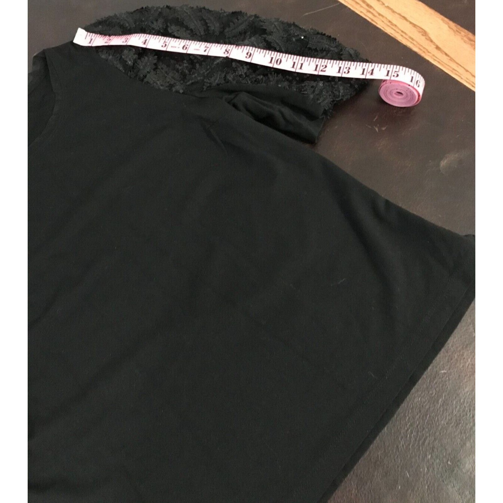 Anthropologie Anthropologie Damiana Black Puff-Sleeved Sequined Top Size M / US 6-8 / IT 42-44 - 7 Thumbnail
