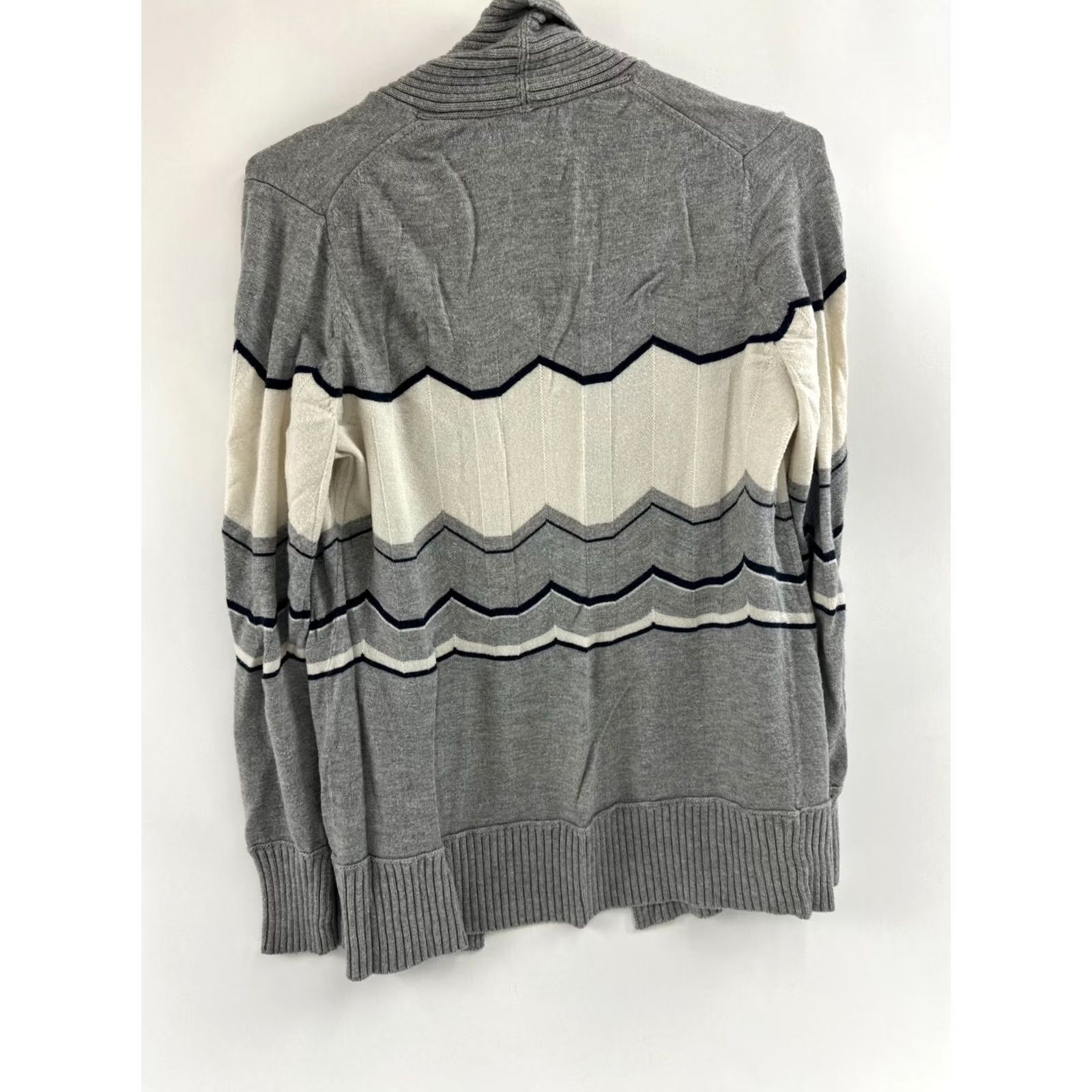 Banana Republic Banana Republic Sweater Womens M Gray Merino Wool Cardigan Open Front Size M / US 6-8 / IT 42-44 - 2 Thumbnail