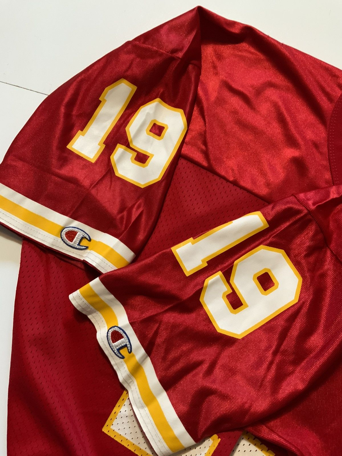 Champion × NFL × Vintage Vintage 90s Champion Kansas City Chiefs Joe Montana Jersey Size US L / EU 52-54 / 3 - 8 Thumbnail