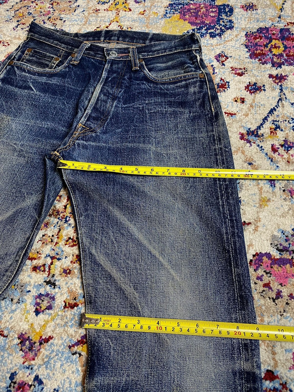 Denime × Vintage 90s Denime Orizzonti WWII 501 Style Hidden Rivette Jeans Size US 28 / EU 44 - 17 Thumbnail